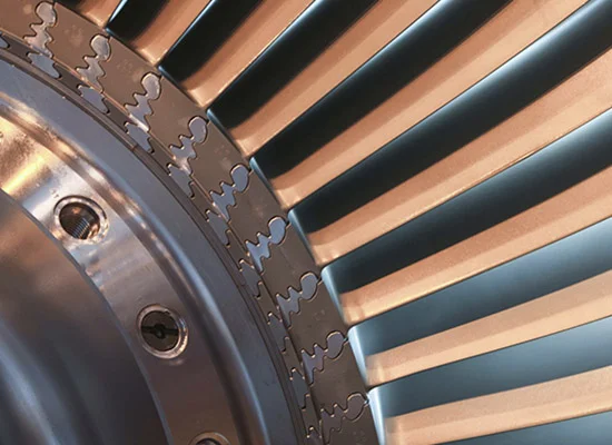 Gas turbine closeup