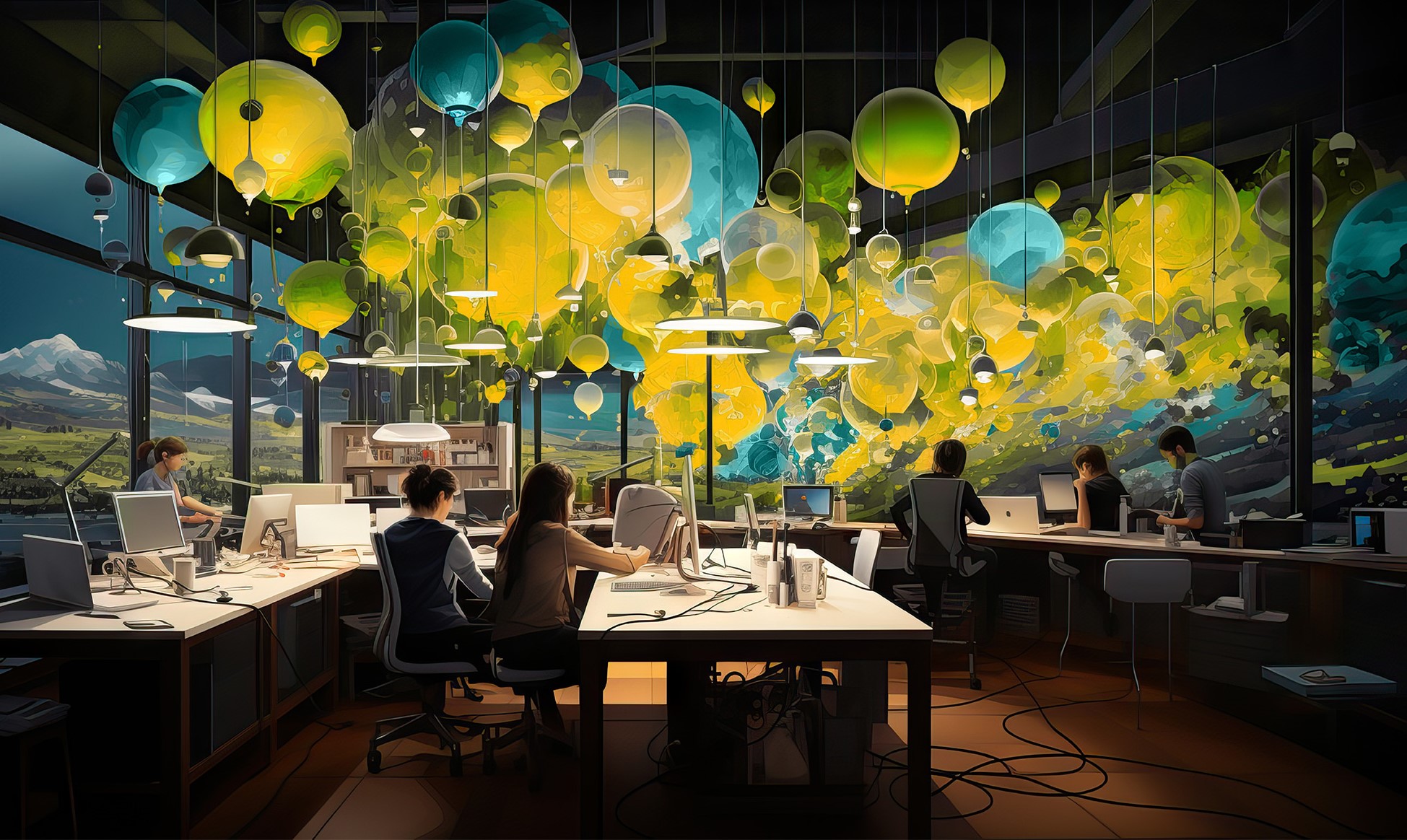 A diverse and inclusive working environment, improving the world and the future of humanity. Generative AI