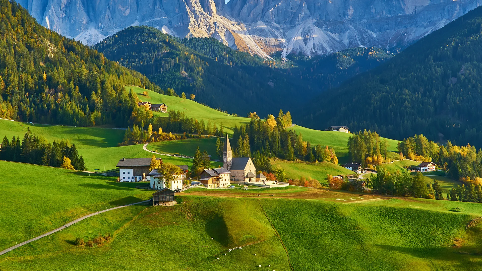 Santa Maddalena in Dolomites Range,South Tyrol