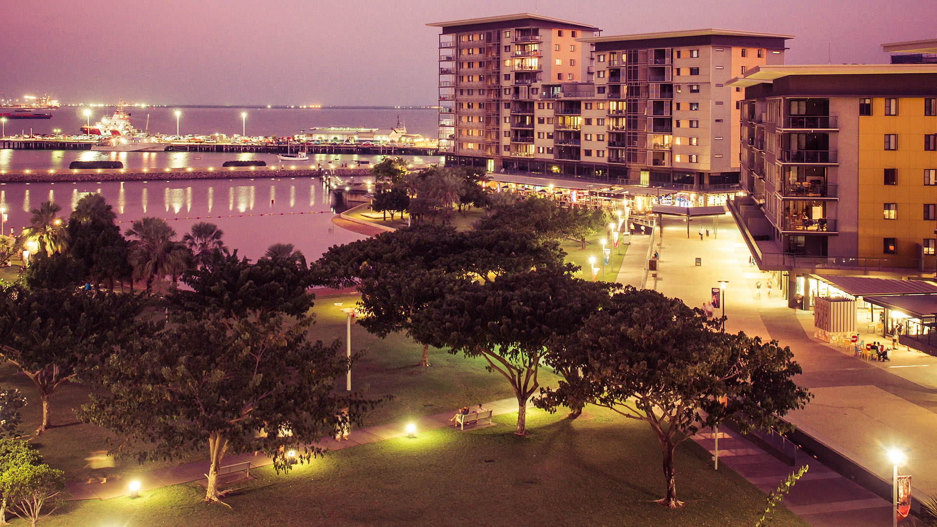 Darwin Waterfront at sunset, Australia