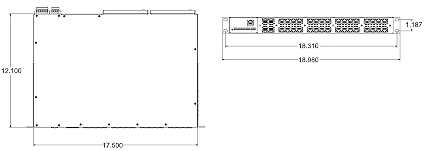 ML3000 dimensions diagram