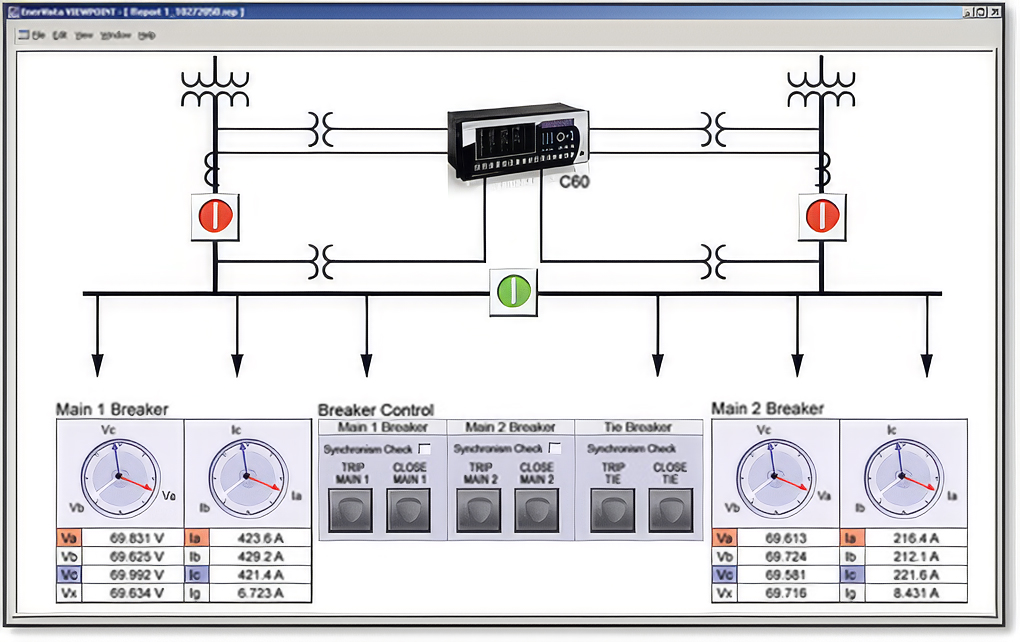 C60/C95 single line diagram