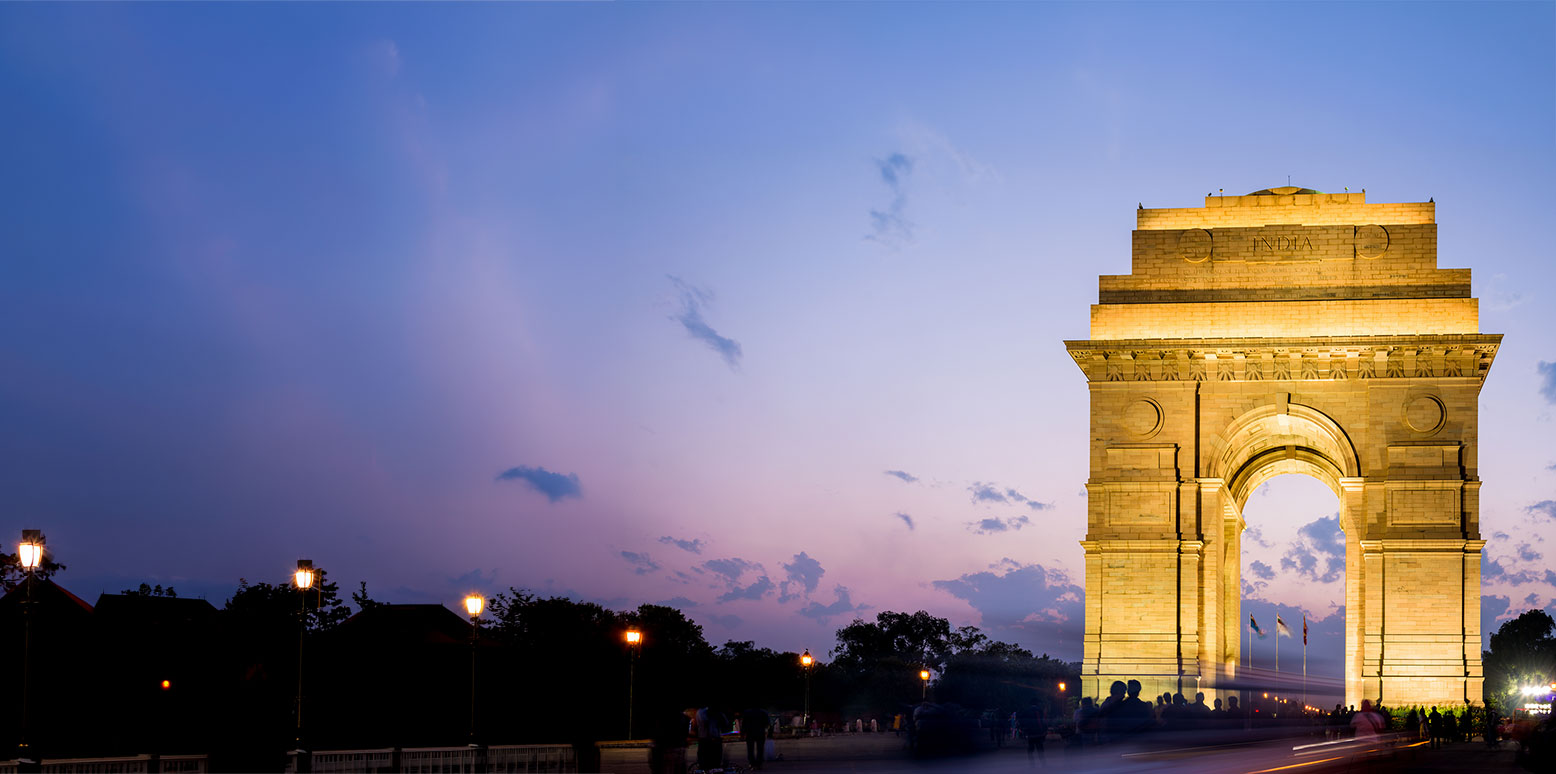 India Gate at Night New Delhi
