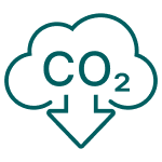 Reduce CO2 icon