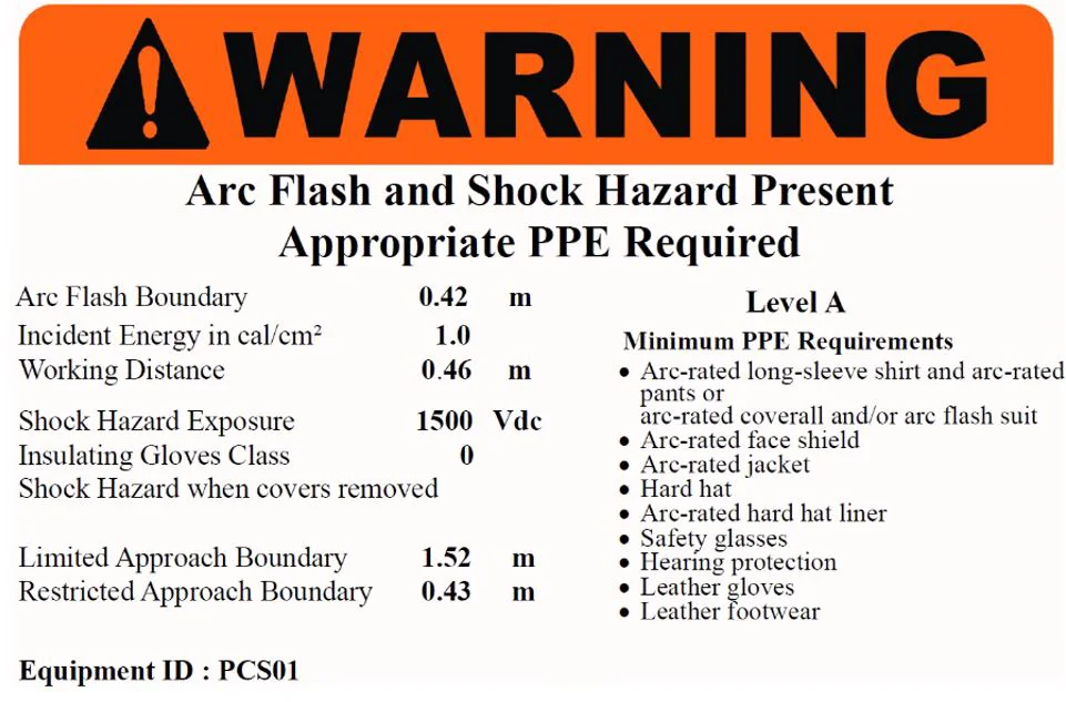 Arc Flash Diagram