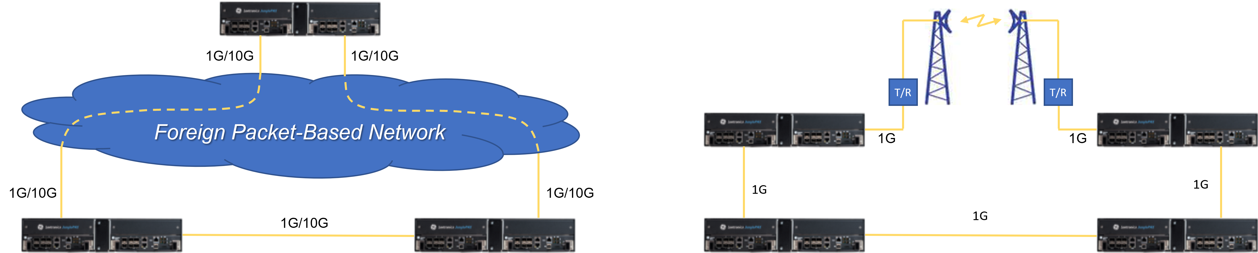 JunglePAX WAN ports support standard MPLS