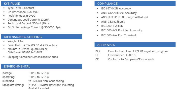 EPM7000 SPECIFICATIONS