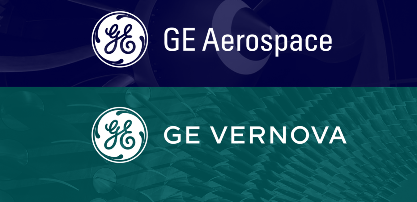 GE Aerospace and GE Vernova logos