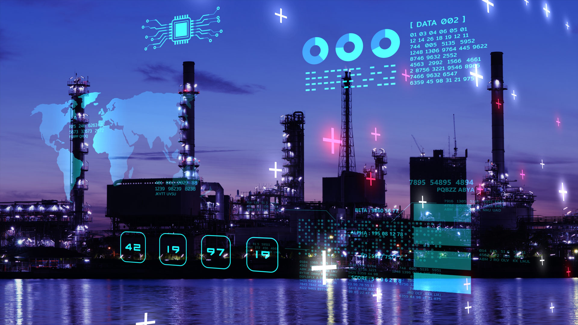 Digital rendering of interconnected power systems. Image credit: thinkhubstudio/Shutterstock