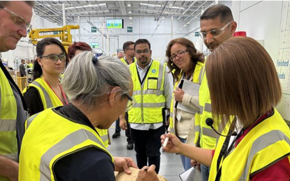 A team during a Kaizen event