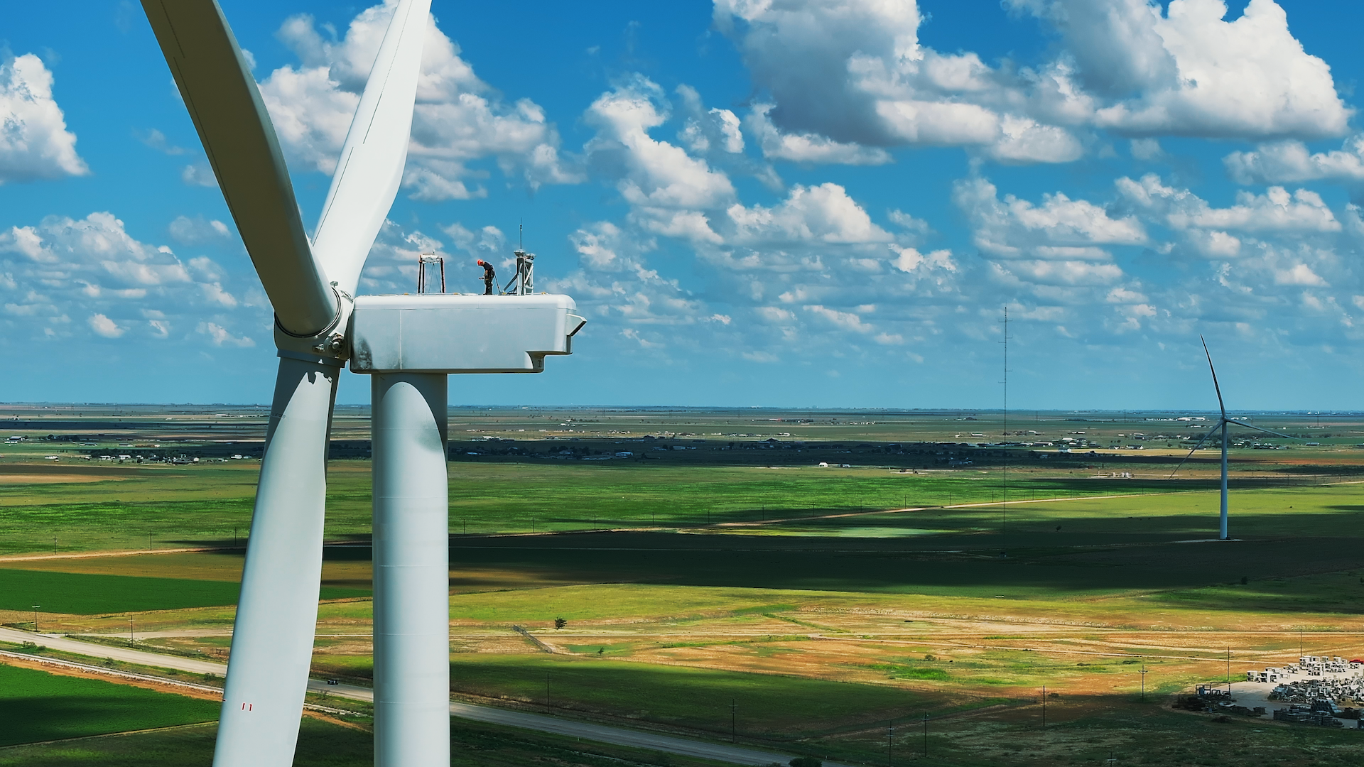 A GE Vernova workhorse wind turbine in Texas
