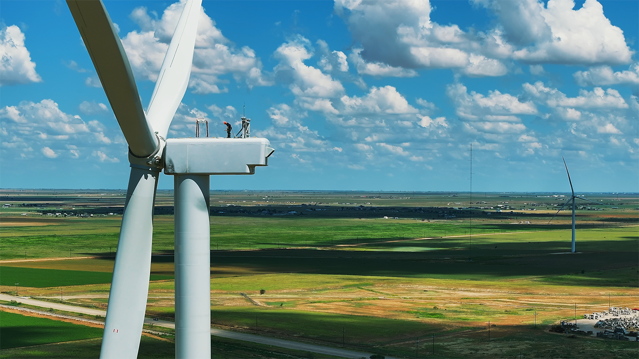 A GE Vernova workhorse wind turbine in Texas