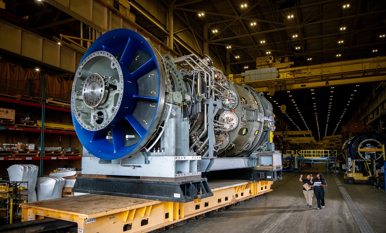 GE Vernova’s HA gas turbine in GE Vernova’s Greenville South Carolina Factory.