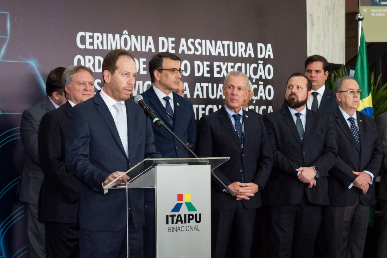 Cláudio Trejger â Presidente e CEO da Divisão de Hydro da GE Renewable Energy â em evento de assinatura do contrato para a atualização tecnológica de Itaipu Binacional (Crédito: Rubens Fraulini | Itaipu Binacional)