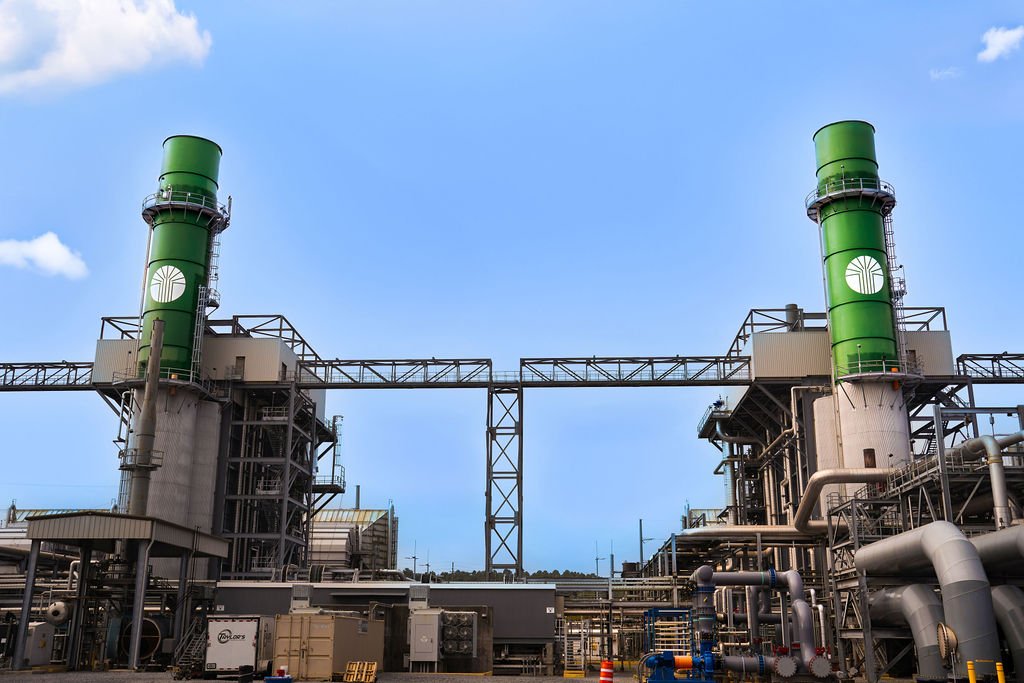 Outdoor shot of a factory