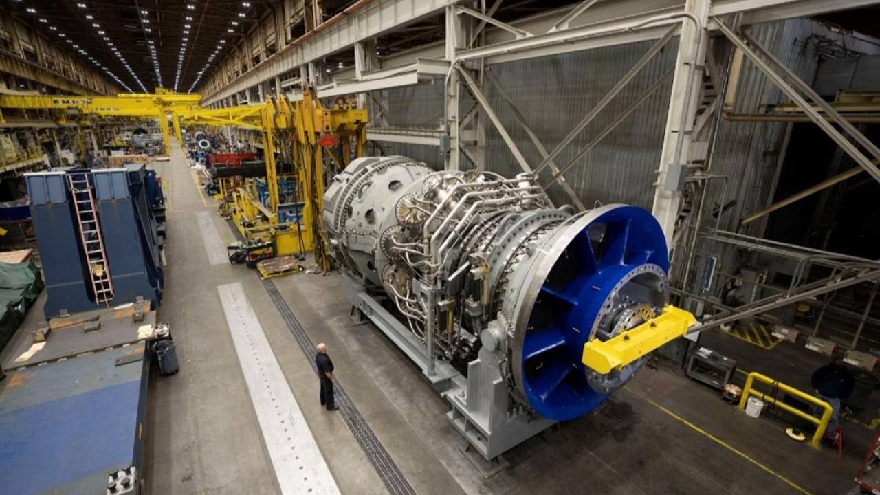 Machinery in a warehouse