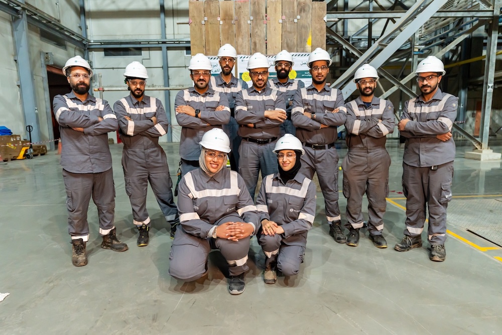 A diverse group of next-generation energy leaders and technicians representing the GE Vernova Foundation workforce development