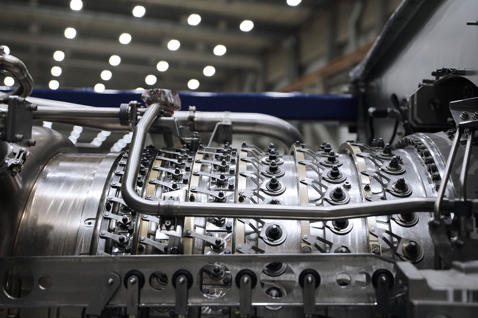 A LM2500Xpress aeroderivative gas turbine engine in Veresegyház, Hungary.