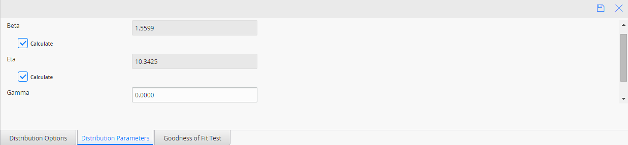 Distribution Parameters