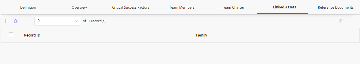 The Linked Assets section