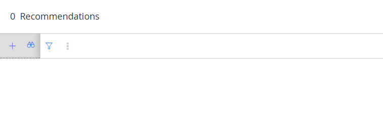 The Recommendations pane