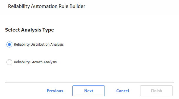 Select Analysis Type
