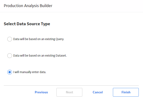 Select Data Source Type