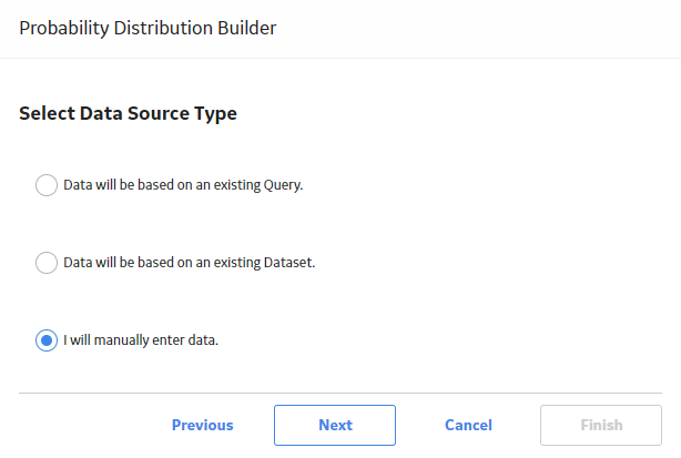 Select Data Source Type