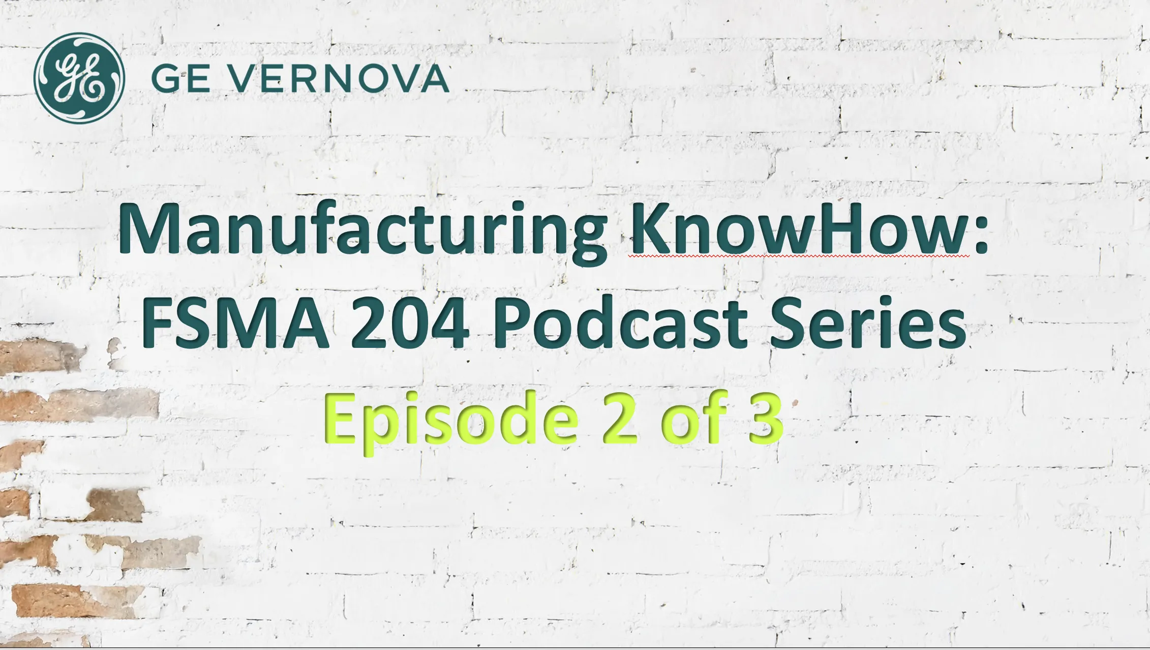 FSMA204 Podcast Series Episode 2 of 3 Landing Page Layout