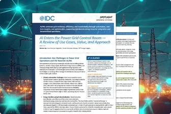 IDC: AI Enters the Power Grid Control Room
